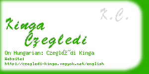 kinga czegledi business card